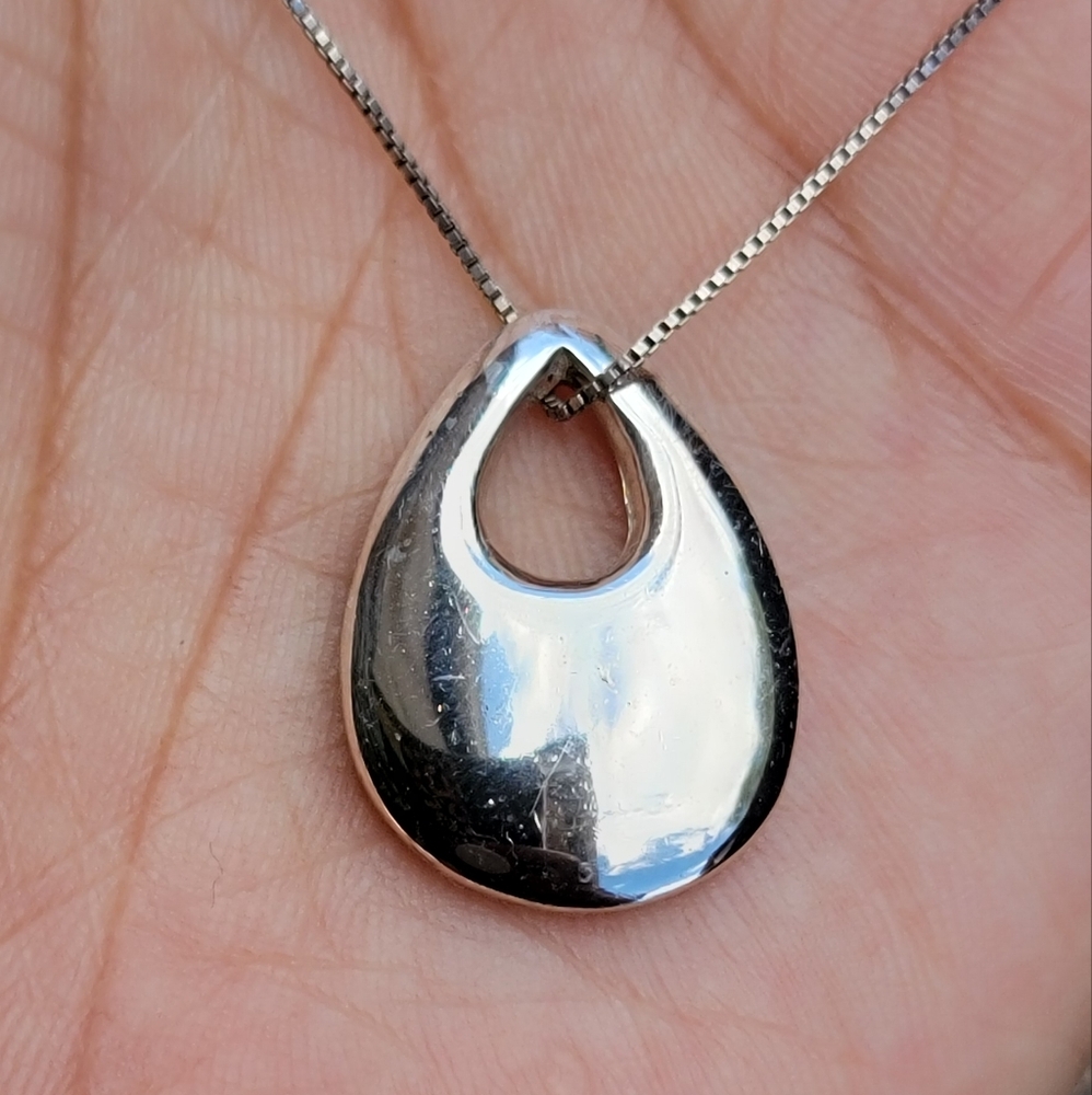 Solid Sterling Silver 925 Minimalist, Elegant Ope… - image 3